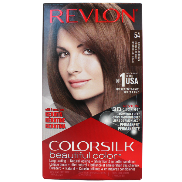 REVLON COLORSILK #54 LIGHT GOLDEN BROWN/12 ()
