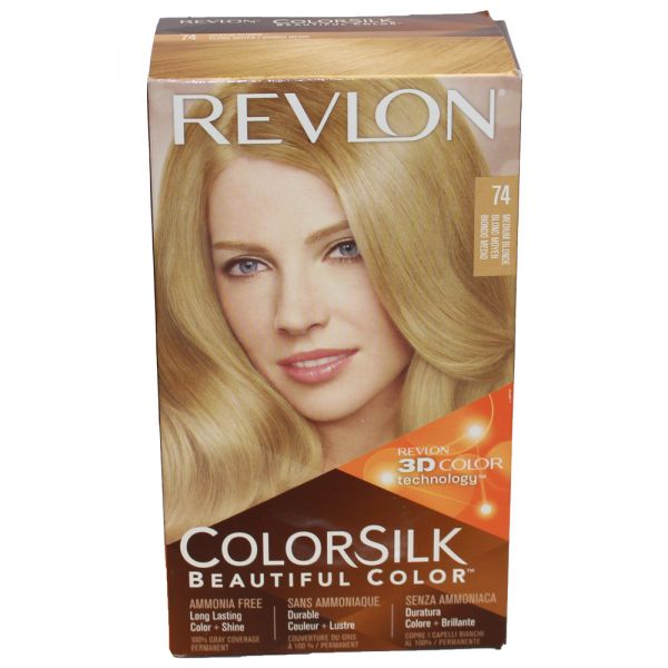 REVLON COLORSILK #74 MEDIUM BLONDE/12 ()