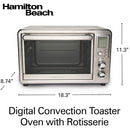 HAMILTON BEACH Sure-Crisp Digital Air Fryer Toaster Oven with Rotisserie - 31194C