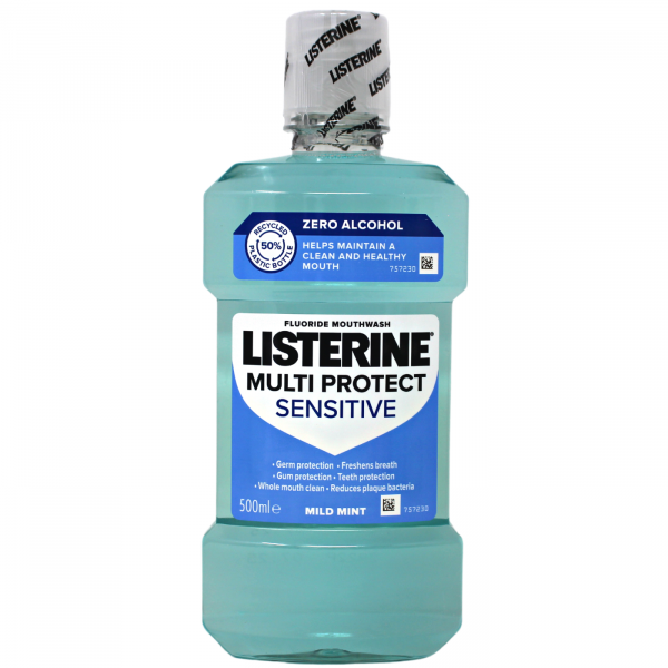 LISTERINE M/W 500ML SENSITIVE MILD MINT/6 ()