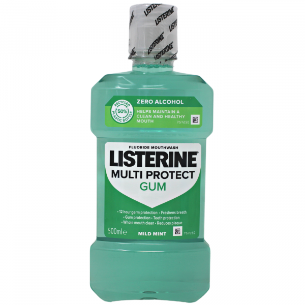 LISTERINE M/W 500ML GUM MILD MINT/6 ()