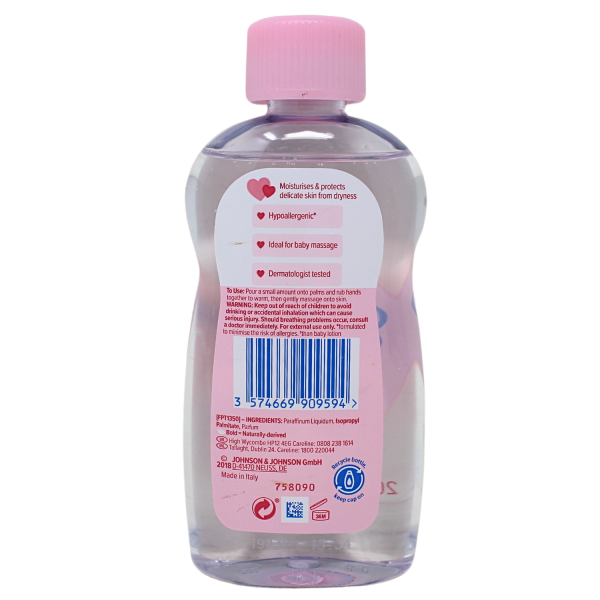 JOHNSONS BABY OIL 200ML/ 6X4 ()