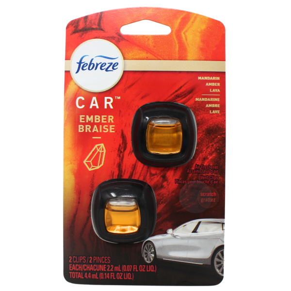 Febreze Car A/F 2x2.2ml Ember/8