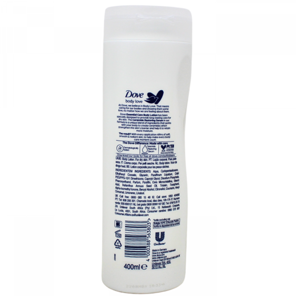 Dove B/L 400ml Essential Care With Ceramide/12