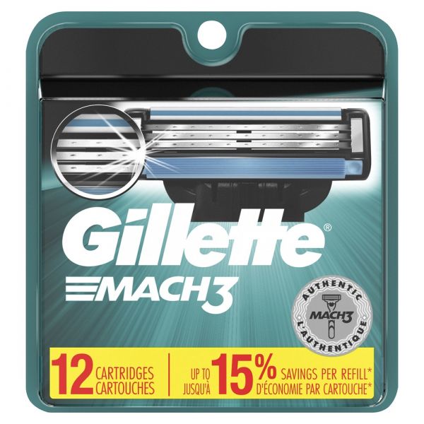 Gillette Mach 3 12carts/3