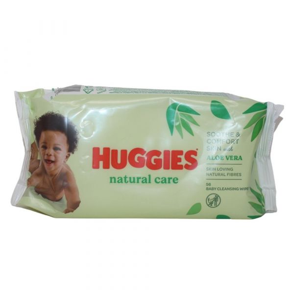 HUGGIES WIPES 56CT NATURAL CARE ALOE (B) */10 ()