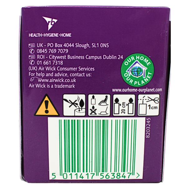 AIRWICK CANDLE 105G PURPLE BLACK BERRY SPICE/6 ()