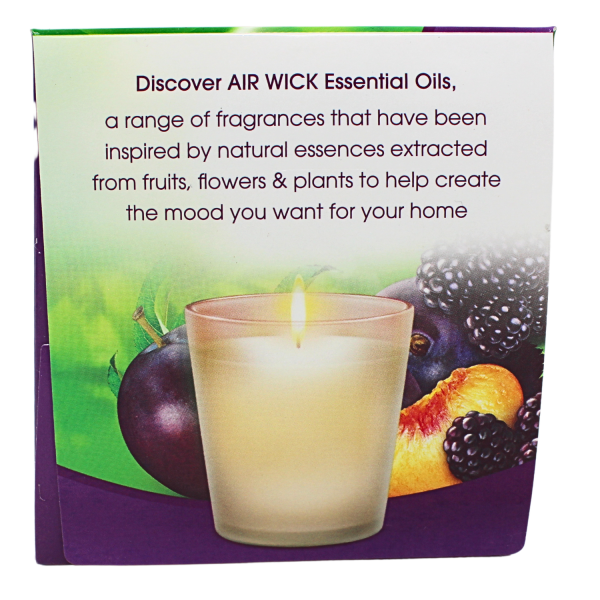 Airwick Candle 105g Purple Black Berry Spice/6