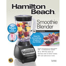Hamilton Beach (50190F) Smoothie Blender with 56oz Plastic Jar
