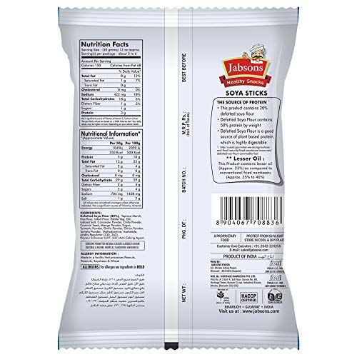 Jabsons Soya Sticks- Magic Masala - 24 X 180G