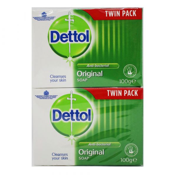 Dettol Bar Soap 2x100g Original/