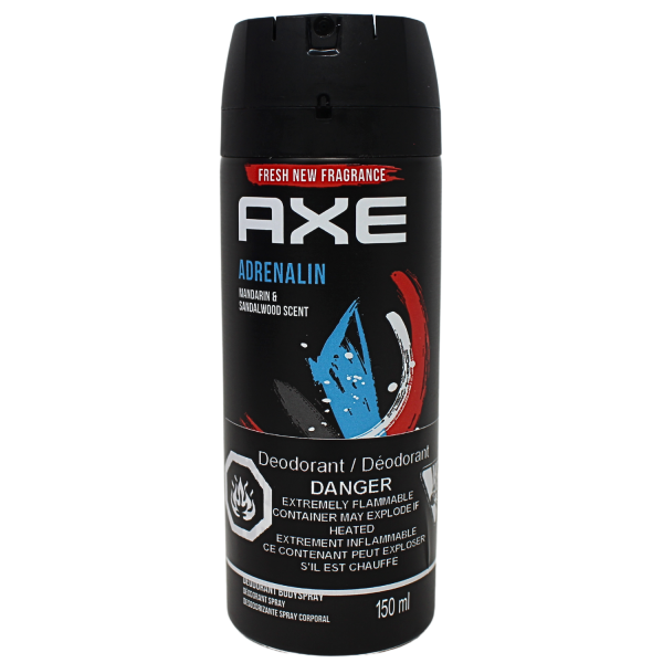AXE SPRAY 150ML ADRENALIN/ 6X12 S ()