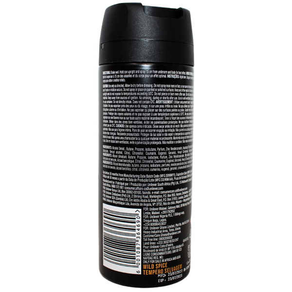 Axe Spray 150ml Wild Spice/6 S