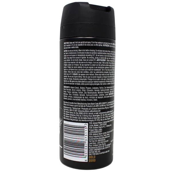 AXE SPRAY 150ML GOLD/6 S ()