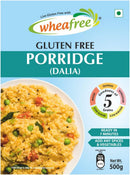 Wheafree Gluten Free Porridge (Dalia) 500g – 5 Grain Healthy Breakfast Mix | Quinoa, Sorghum, Brown Rice & Millets | High Fiber | Ready in 7 Minutes