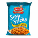 Jabsons Soya Sticks Chinese Chatka – Spicy Crunchy Soya Snack with Garlic Flavor | Protein-Rich Namkeen | Ready-to-Eat Savory Snack (180 G)