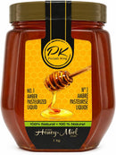 PK Punjab King Pure Honey 1kg – 100% Natural Amber Honey | Pasteurized Liquid Honey | No Added Sugar