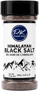 PK Punjab King Himalayan Black Salt 250g – Kala Namak | Natural Rock Salt | Mineral-Rich Cooking & Seasoning Salt