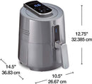 Hamilton Beach 2.5L Digital Air Fryer - (2.5 liters), 35051C, Gray