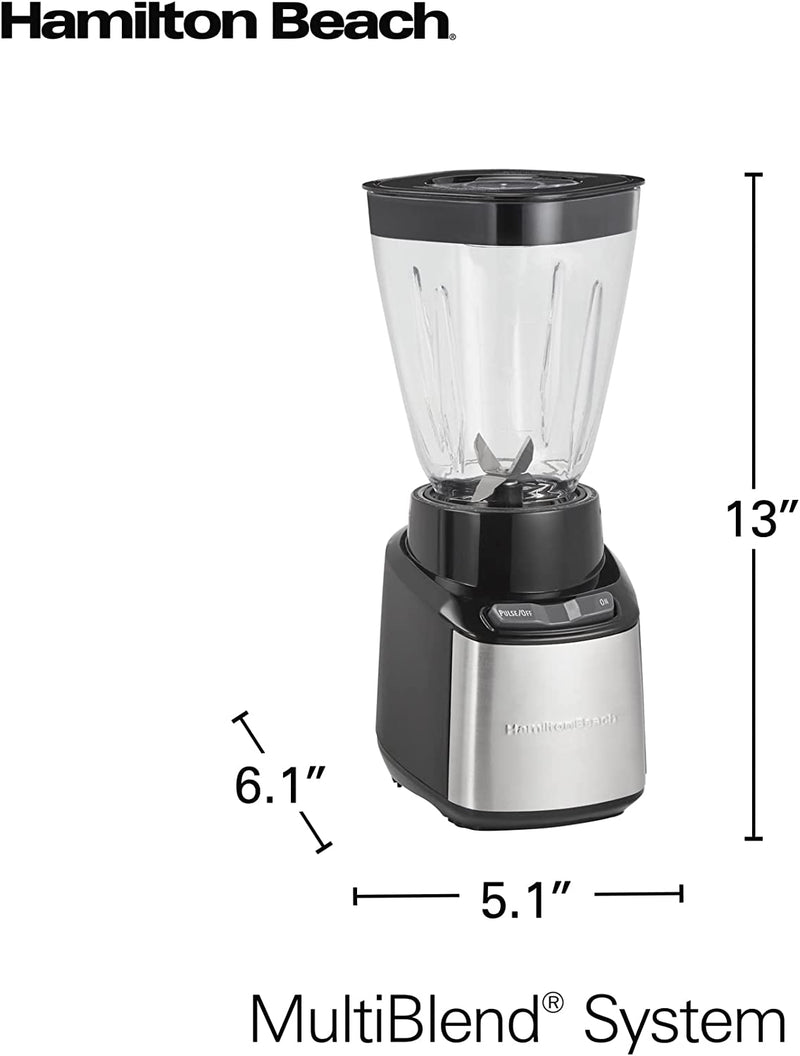 Hamilton-Beach 52400 Compact Blender/Chopper, Black