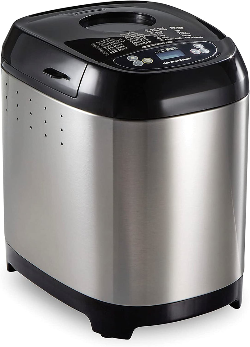 Hamilton Beach Artisan Dough & Bread Maker, 14 Settings, Stainless Steel, 29985