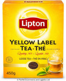 Lipton Yellow Label Tea 450g – Premium Loose Black Tea for Strong Chai & Milk Tea | Rich Aroma & Refreshing Taste | Everyday Tea Pack
