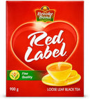 Brooke Bond Red Label Black Tea 900g – Premium Loose Leaf Black Tea for Strong Chai | Rich Taste & Aroma | Family Value Pack