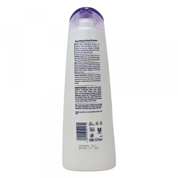 DOVE SHAMP 400ML MOISTURIZING (B)/12 ()