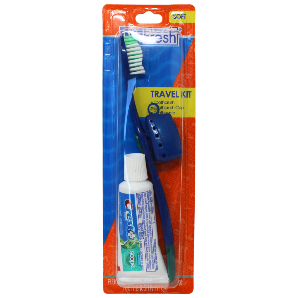 Dr Fresh 3ct T/B & T/P Travel Kit/12x3