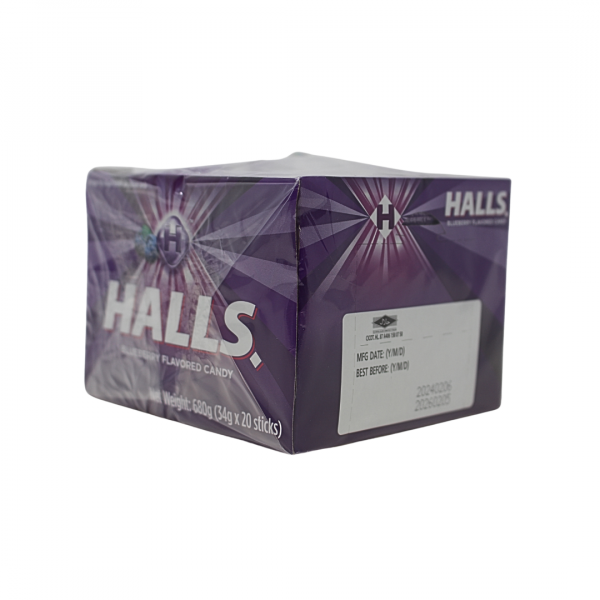 HALLS STICK 20X34G BLUEBERRY/12 ()
