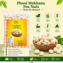 Punjab King Phool Makhana 200g – Fox Nuts (Lotus Seeds) | Healthy Roasted Snack | Gluten-Free & High Protein