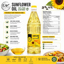 PK Punjab King Sunflower Oil 1L – Refined Cooking Oil | Light & Healthy Edible Oil | Ideal for Frying & Cooking