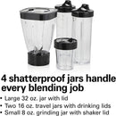 Hamilton-Beach 52400 Compact Blender/Chopper, Black