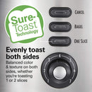 Hamilton Beach Toaster, Sure-Toast Technology, Shade Selector, Bagel Setting, Brushed Stainless Steel (22220C), 2 Slice Extra-Wide Slot