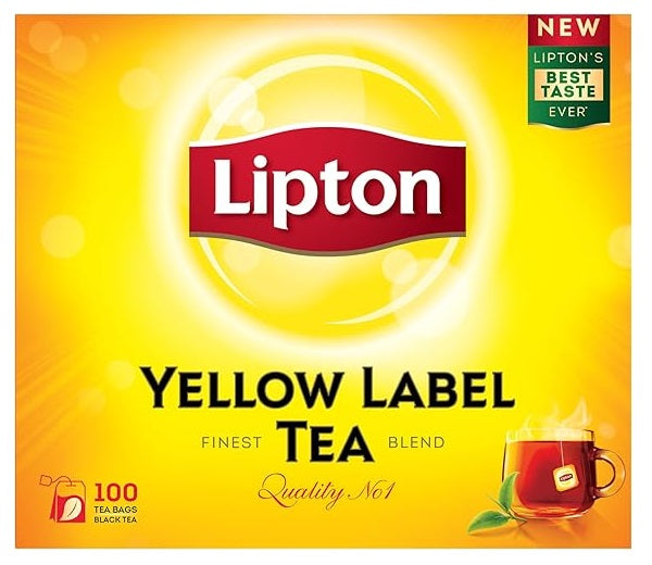 Lipton Yellow Label Tea Bags (Best Tea) - 20 x 100 x 2gm