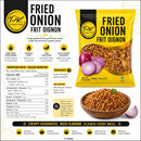 Punjab King Fried Onions 400g – Crispy Golden Brown Onions (Birista) | Ready-to-Use for Biryani, Curries & Garnishing