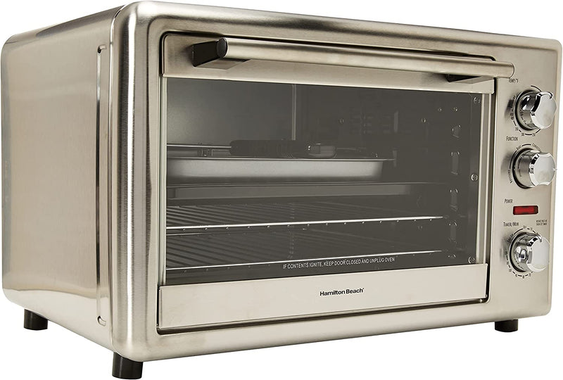 Hamilton Beach 31103DC Countertop Oven with Convection and Rotisserie, Stainless Steel