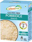 Wheafree Gluten Free Porridge (Dalia) 500g – 5 Grain Healthy Breakfast Mix | Quinoa, Sorghum, Brown Rice & Millets | High Fiber | Ready in 7 Minutes