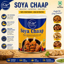 PK Soya Chaap 850 g – Ready-to-Cook Vegetarian Soy Protein Chaap | Canned Soya Chaap for Curry, Tikka & Grilled Recipes