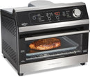 Hamilton Beach Digital Air Fryer Toaster Oven, Fits 12” Pizza or 6 Slices of Toast, 1800W, Steel (31220), Black with Stainless Accents