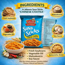Jabsons Soya Sticks Chinese Chatka – Spicy Crunchy Soya Snack with Garlic Flavor | Protein-Rich Namkeen | Ready-to-Eat Savory Snack (180 G)
