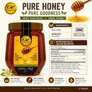 PK Punjab King Pure Honey 1kg – 100% Natural Amber Honey | Pasteurized Liquid Honey | No Added Sugar