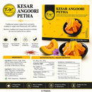Punjab King Kesar Angoori Petha 400g – Saffron Flavored Indian Sweet | Soft & Juicy Petha Mithai, Traditional Dessert