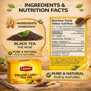 Lipton Yellow Label Tea 450g – Premium Loose Black Tea for Strong Chai & Milk Tea | Rich Aroma & Refreshing Taste | Everyday Tea Pack