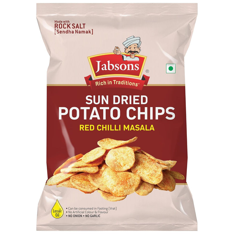 Jabsons Sun-Dried Potato Chips - 24 x 110gm