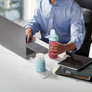 Hamilton Beach Mini Cordless Portable Personal Blender for Shakes and Smoothies, USB Rechargeable, 16 oz. Jar with Leakproof Travel Lid, 6 Stainless Steel Blades, Blue (51182)