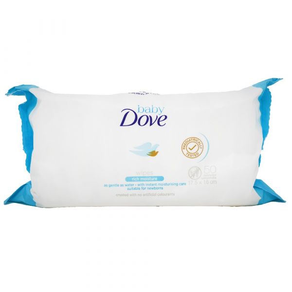 DOVE BABY WIPES 50CT RICH MOISTURE/12 ()