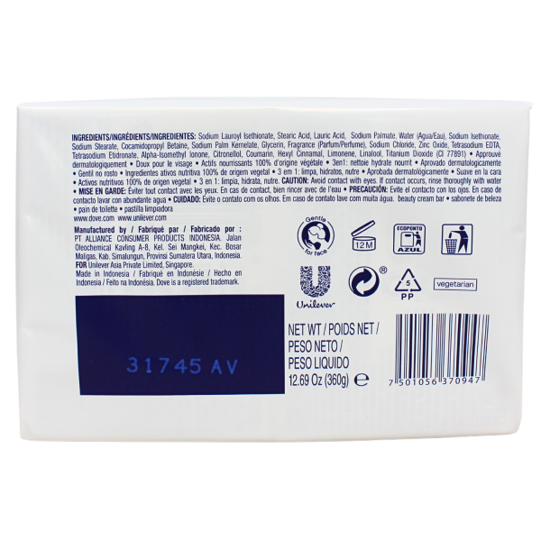 DOVE BAR SOAP 4CT X 90G ORIGINAL (B) /12 ()