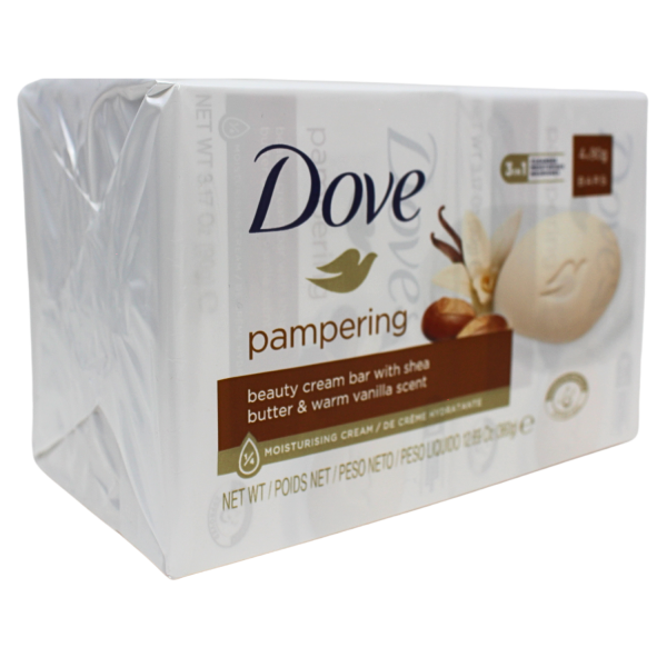 Dove Bar Soap 4ct X 90g Shea Butter (B) /12