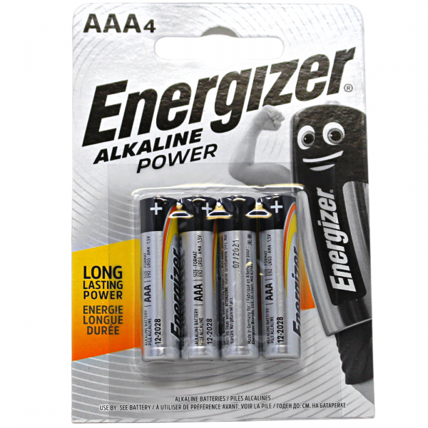 Energizer Alkaline Battery Aaa-4/12